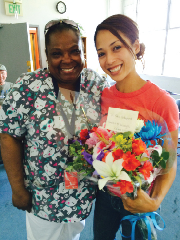 HAP client Kreasha Wilson with HAP staff attorney Erin Katayama