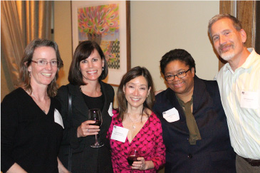 From left, JDC’s Mairi McKeever, Molly Lane, BASF Board Member Charlene “Chuck” Shimada, BASF/JDC’s Yolanda Jackson and Bill Tomaszewski