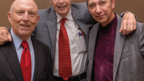 1995 President Mel Goldman, 1977 President Jim Brosnahan, and 2010 President Arturo González
