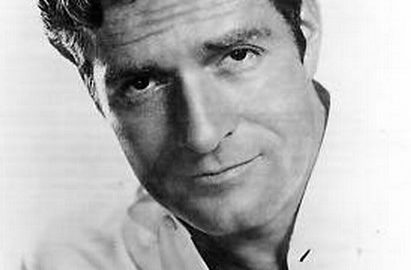 Black and white profile picture of Hugh O'Brian