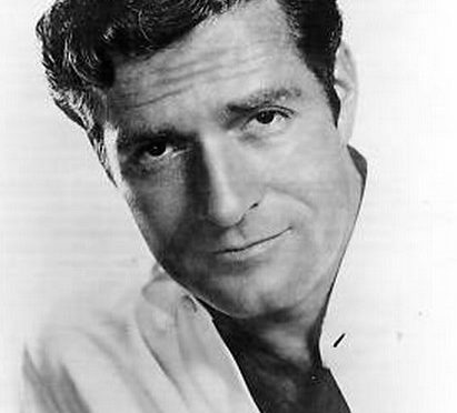 Black and white profile picture of Hugh O'Brian