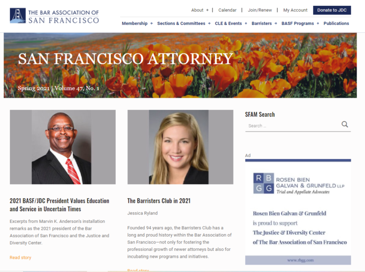 BASF Newsroom The Bar Association of San Francisco