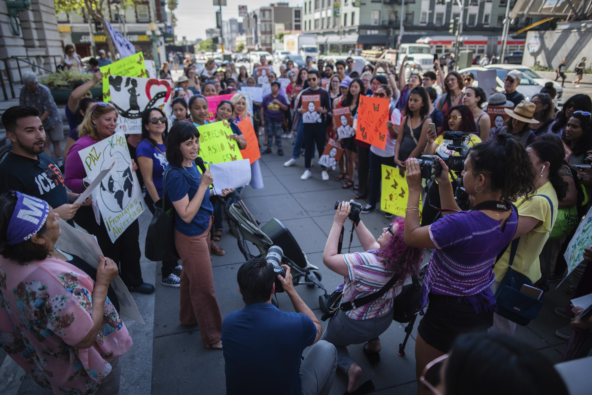 Blaine in action at local rallies dedicated to reversing A-B-