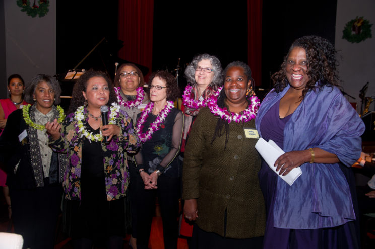 Eva with the co-founders of EJS at our 10th Anniversary Gala