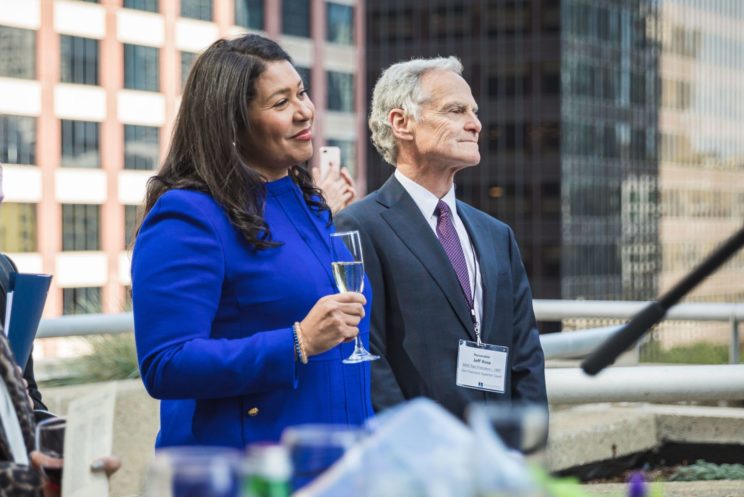 Judge Ross with Mayor London Breed at BASF's 150th Celebration
