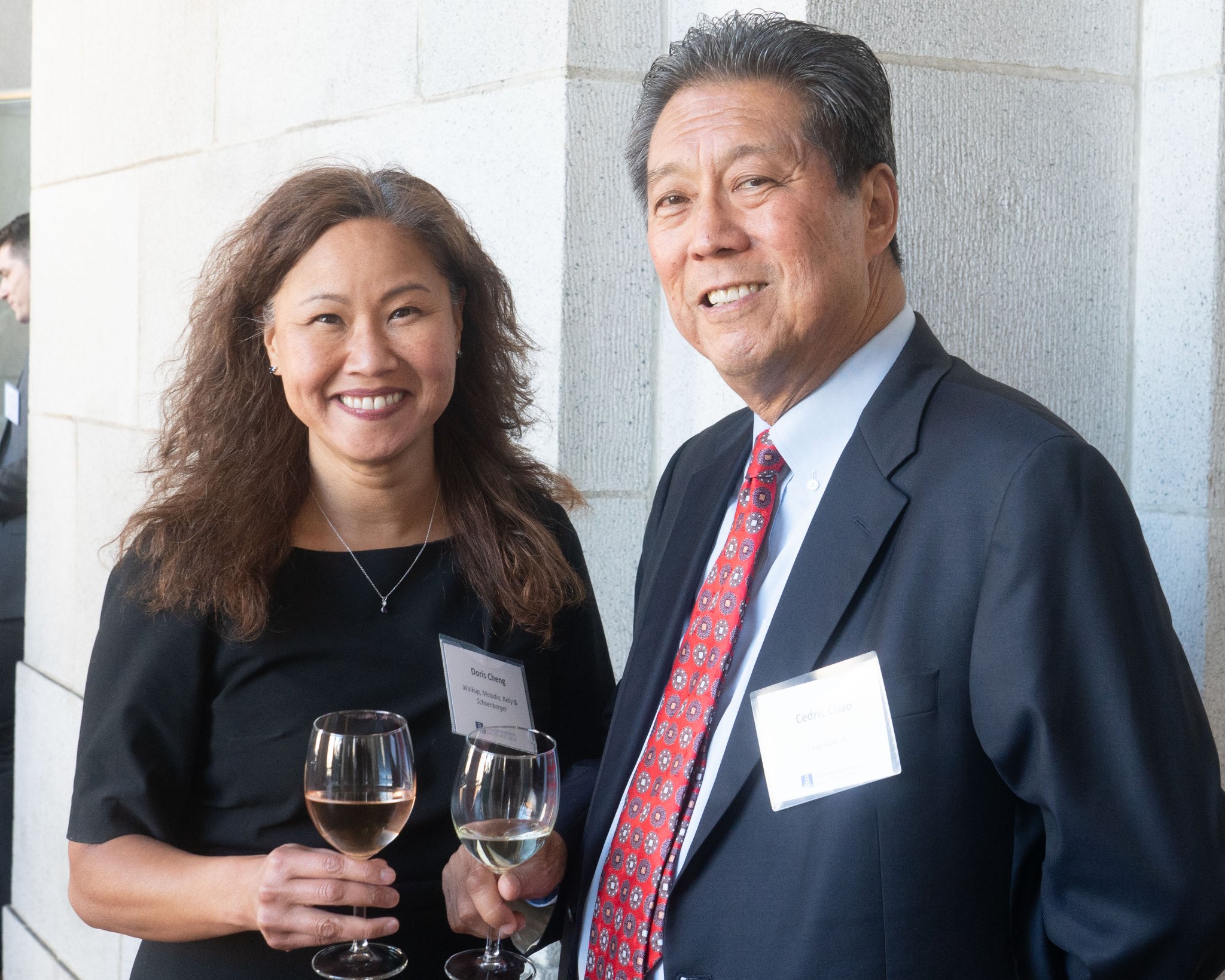 2019 BASF Past President, Doris Cheng, and Cedric Chao / Photo by Jim Block